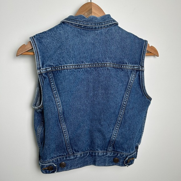 Vintage Denim Vest Bechamel Women‎ Small Buttons - Picture 2 of 7
